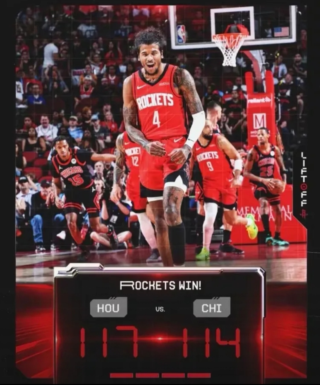 火箭客场不敌公牛，哈登发威难挽败局